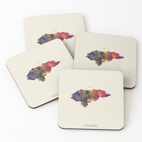 Item preview, Honduras Watercolor Map designed and sold by ArtPrints.