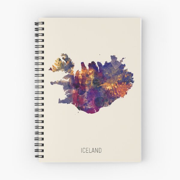 Item preview, Iceland Watercolor Map designed and sold by ArtPrints.