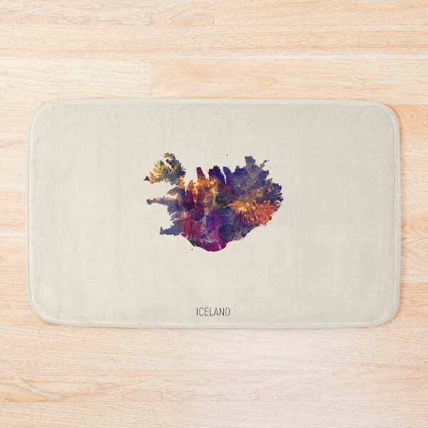 Item preview, Iceland Watercolor Map designed and sold by ArtPrints.