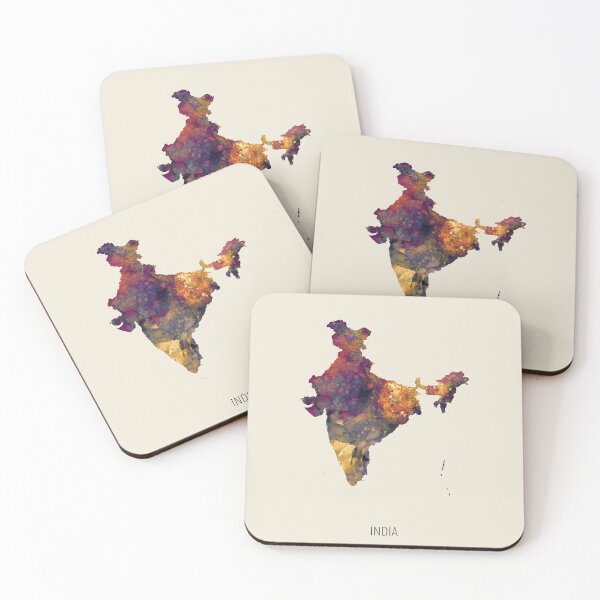 Artikelvorschau, India Watercolor Map entworfen und verkauft von ArtPrints.