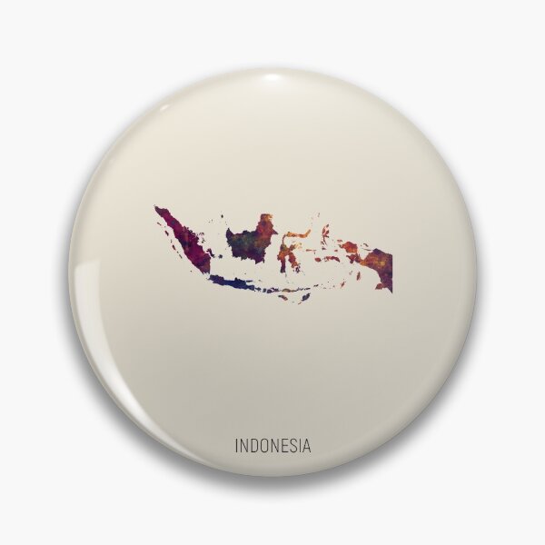 Artikelvorschau, Indonesia Watercolor Map entworfen und verkauft von ArtPrints.