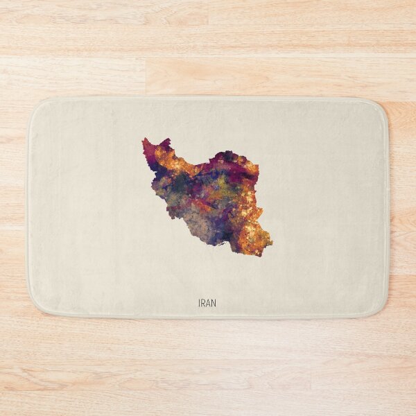 Item preview, Iran Watercolor Map designed and sold by ArtPrints.