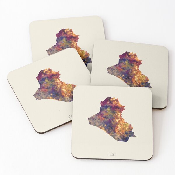 Item preview, Iraq Watercolor Map designed and sold by ArtPrints.