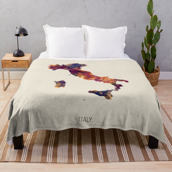 Item preview, Italy Watercolor Map designed and sold by ArtPrints.