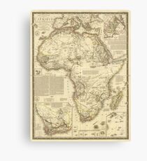 Vintage Map of Africa (1828) Canvas Print
