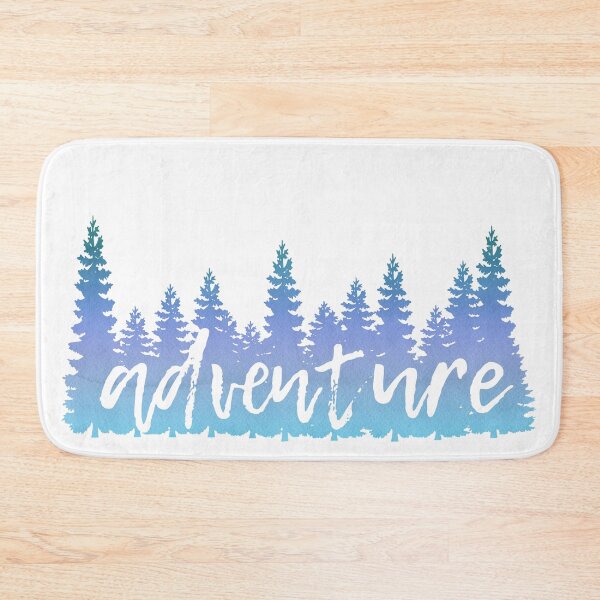 Item preview, Frosted Blue Trees Adventure Pastel Blue Watercolor Winter Travel Theme designed and sold by Fashionmonger.