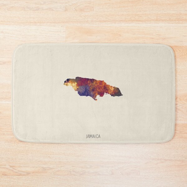 Item preview, Jamaica Watercolor Map designed and sold by ArtPrints.