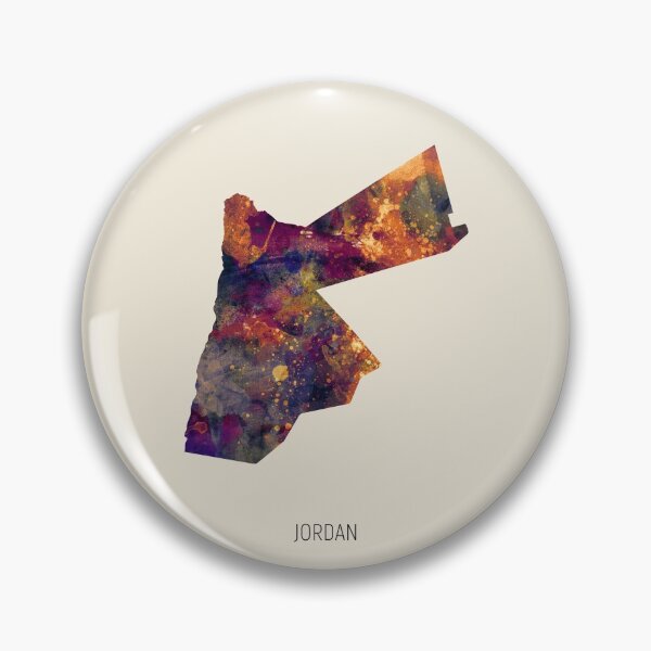Item preview, Jordan Watercolor Map designed and sold by ArtPrints.