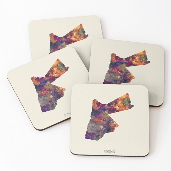 Item preview, Jordan Watercolor Map designed and sold by ArtPrints.