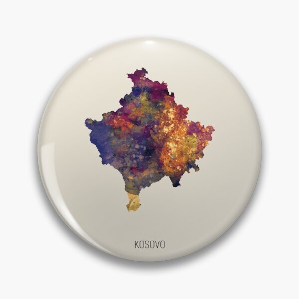 Item preview, Kosovo Watercolor Map designed and sold by ArtPrints.