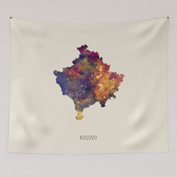 Item preview, Kosovo Watercolor Map designed and sold by ArtPrints.