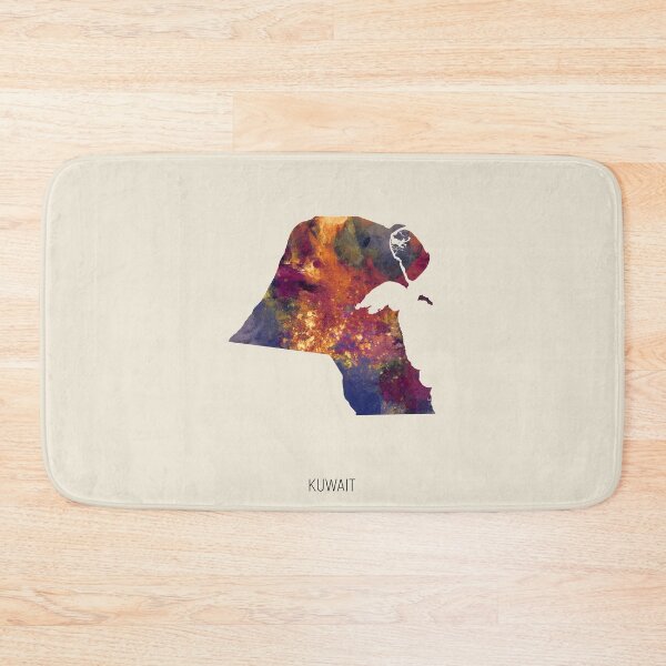 Item preview, Kuwait Watercolor Map designed and sold by ArtPrints.