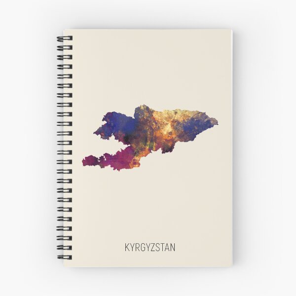 Item preview, Kyrgyzstan Watercolor Map designed and sold by ArtPrints.