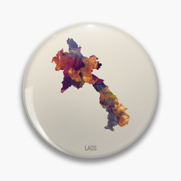 Item preview, Laos Watercolor Map designed and sold by ArtPrints.