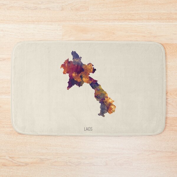 Item preview, Laos Watercolor Map designed and sold by ArtPrints.