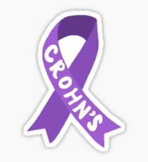 Crohn's Awareness Ribbon Sticker