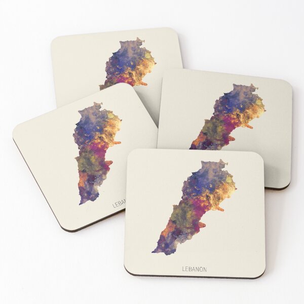 Item preview, Lebanon Watercolor Map designed and sold by ArtPrints.