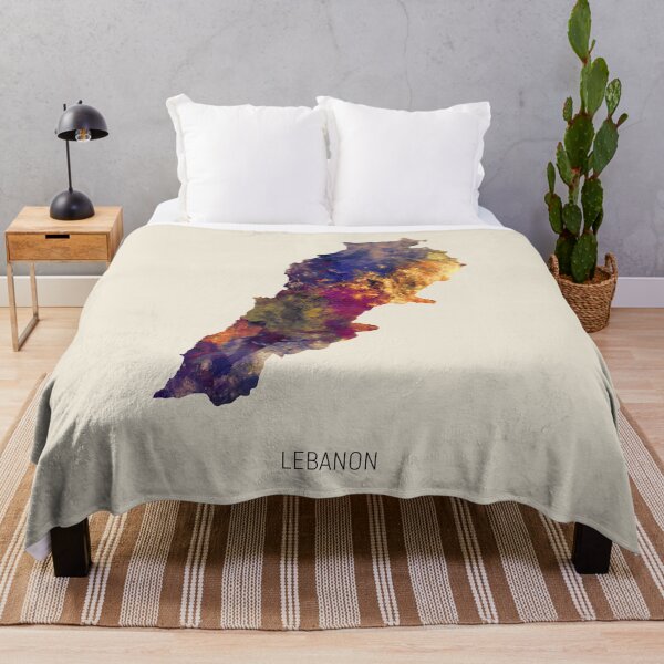 Item preview, Lebanon Watercolor Map designed and sold by ArtPrints.