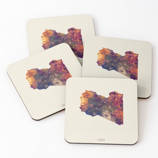 Item preview, Libya Watercolor Map designed and sold by ArtPrints.