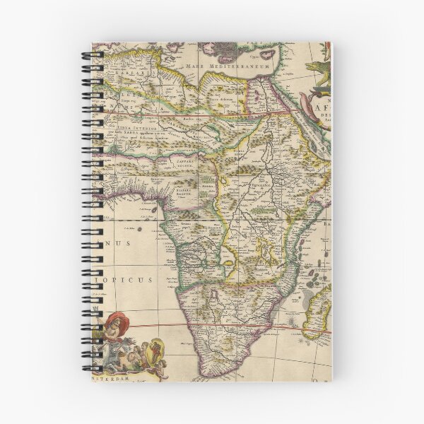Item preview, Vintage Map of Africa (1660) designed and sold by BravuraMedia.