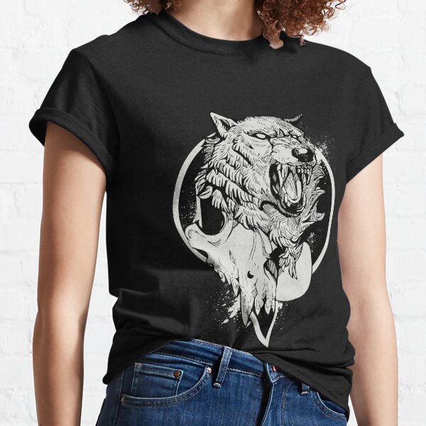 Inktober Wolf  Classic T-Shirt