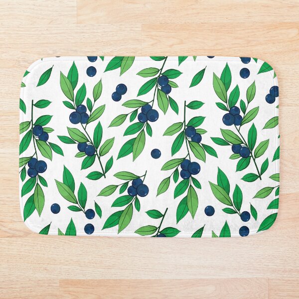 Item preview, Blueberry twigs on white background. designed and sold by Xaphana.