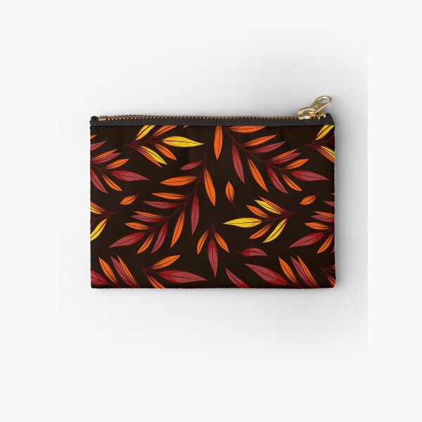 Item preview, Autumn falling leaves on black background. designed and sold by Xaphana.
