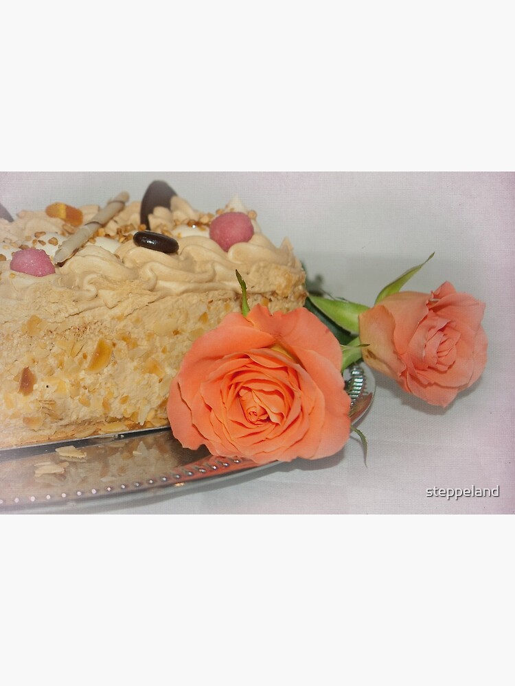 Thumbnail 3 of 3, Poster, Cake and roses designed and sold by steppeland.
