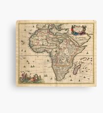 Vintage Map of Africa (1689) Canvas Print