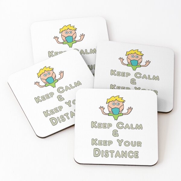 Item preview, Social Distancing Keep Calm and Keep Your Distance designed and sold by Mark-Ewbie.