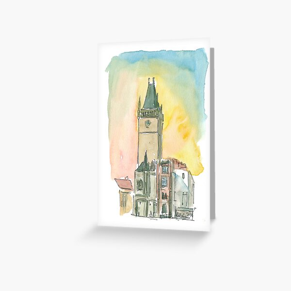 Item preview, Old City Hall Prague Czech Republic At Dusk designed and sold by artshop77.