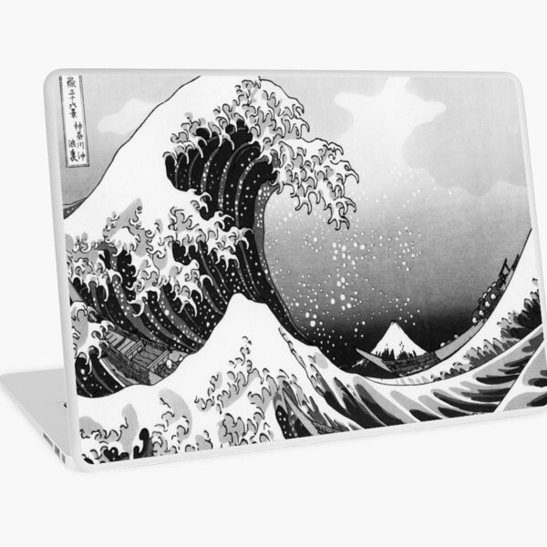 Great Wave: Monochrome Laptop Skin