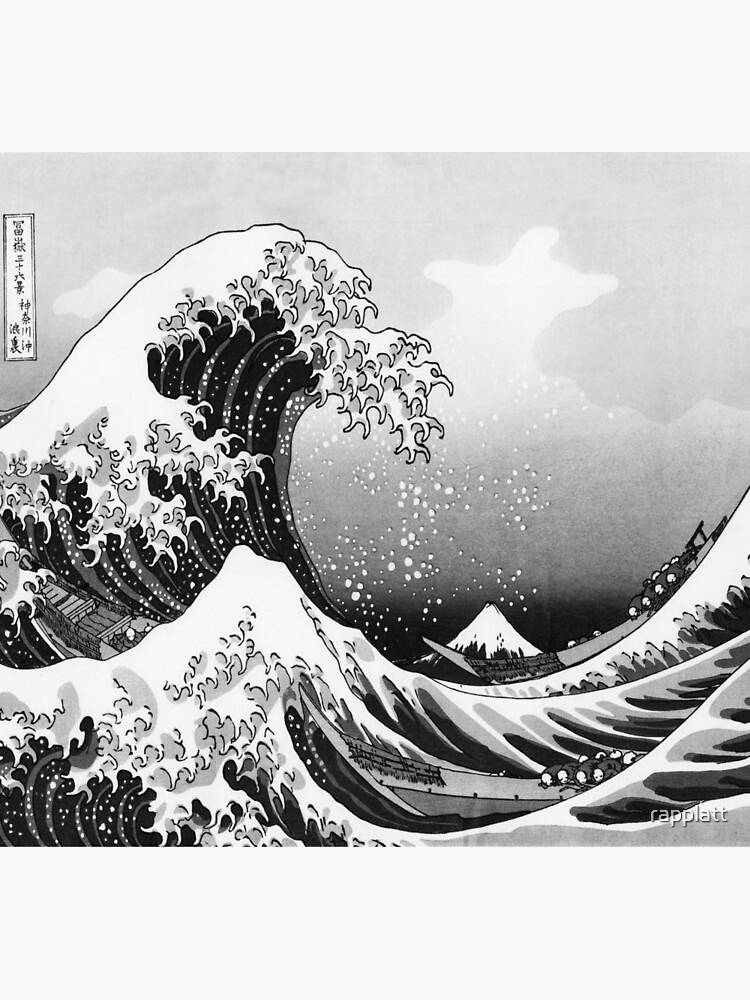 Great Wave: Monochrome by rapplatt