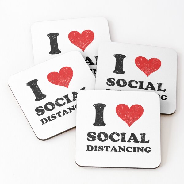 Item preview, I LOVE SOCIAL DISTANCING | I Survived Panic designed and sold by MagicBoutique.