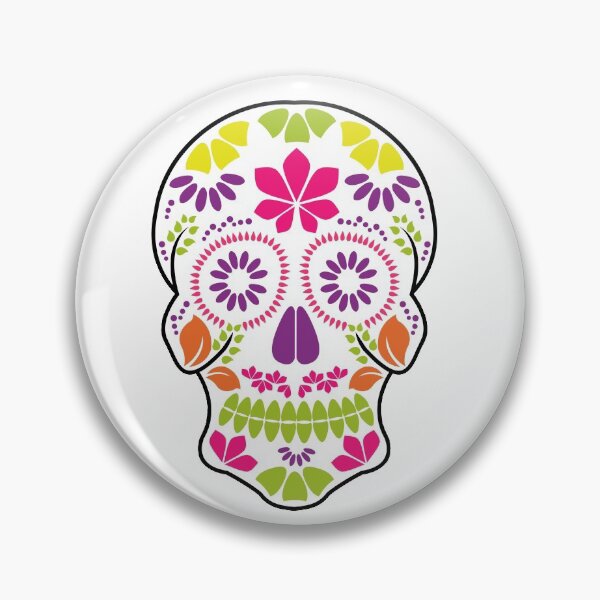Item preview, Calavera sugar skull Day of the dead floral skull	 designed and sold by Shawlin Islam.