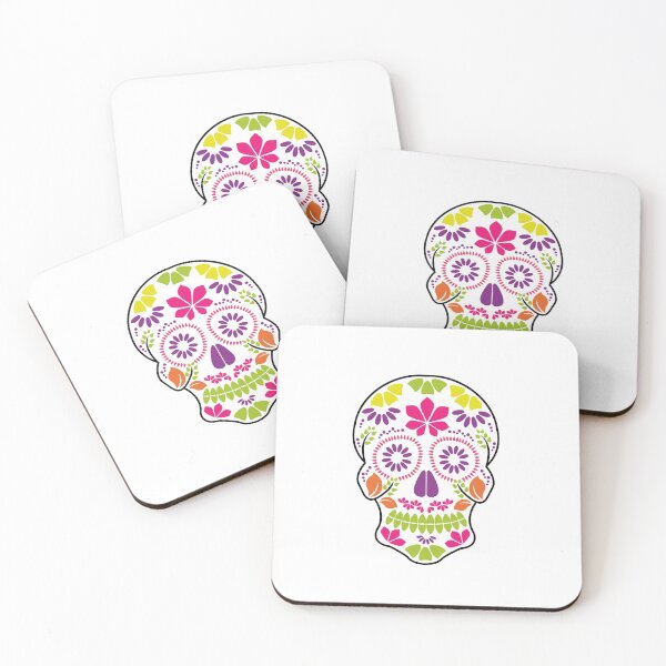 Item preview, Calavera sugar skull Day of the dead floral skull	 designed and sold by Shawlin Islam.