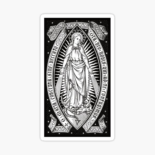Item preview, Vintage Virgin Mary Engraving designed and sold by Beltschazar.