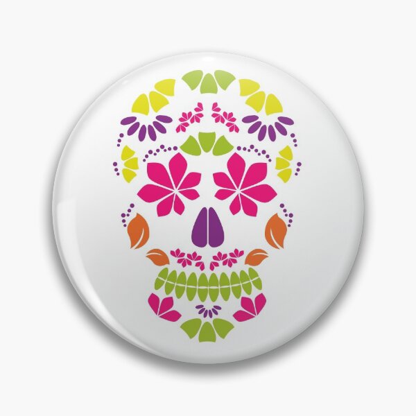 Item preview, Calavera sugar skull Day of the dead floral skull  designed and sold by Shawlin Islam.
