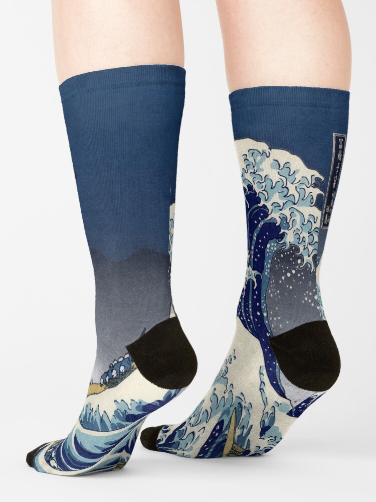 Alternate view of Great Wave: Kanagawa Night Socks