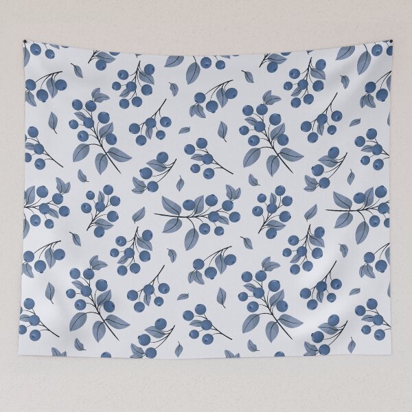 Item preview, Seamless pattern with cute blueberry twigs. designed and sold by Xaphana.