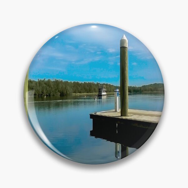 Item preview, A houseboat leaving the jetty. designed and sold by Cipher2.