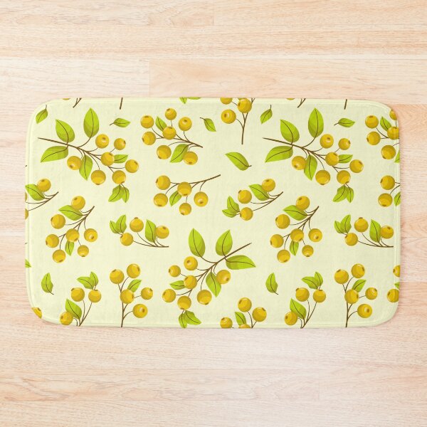 Item preview, Seamless pattern with yellow rowanberry twigs. designed and sold by Xaphana.
