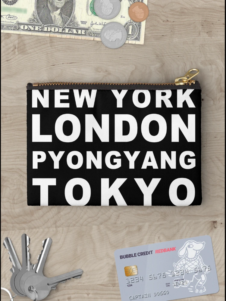 Thumbnail 3 of 4, Zipper Pouch, Pyongyang-Centric WHITE designed and sold by RazakSM.