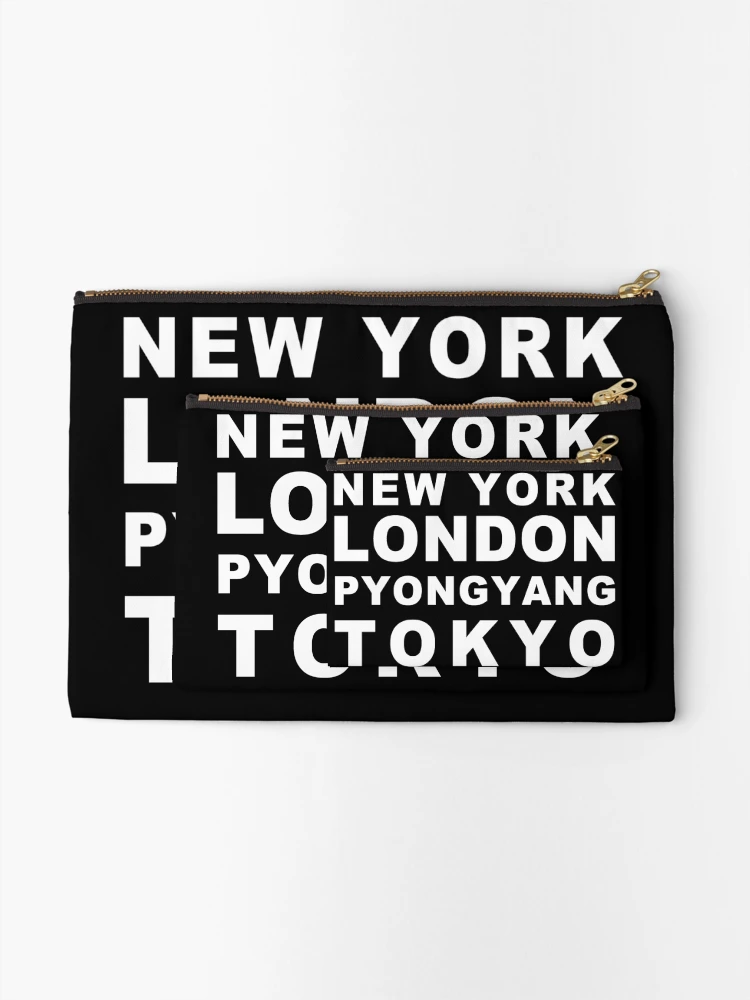 Thumbnail 2 of 4, Zipper Pouch, Pyongyang-Centric WHITE designed and sold by RazakSM.