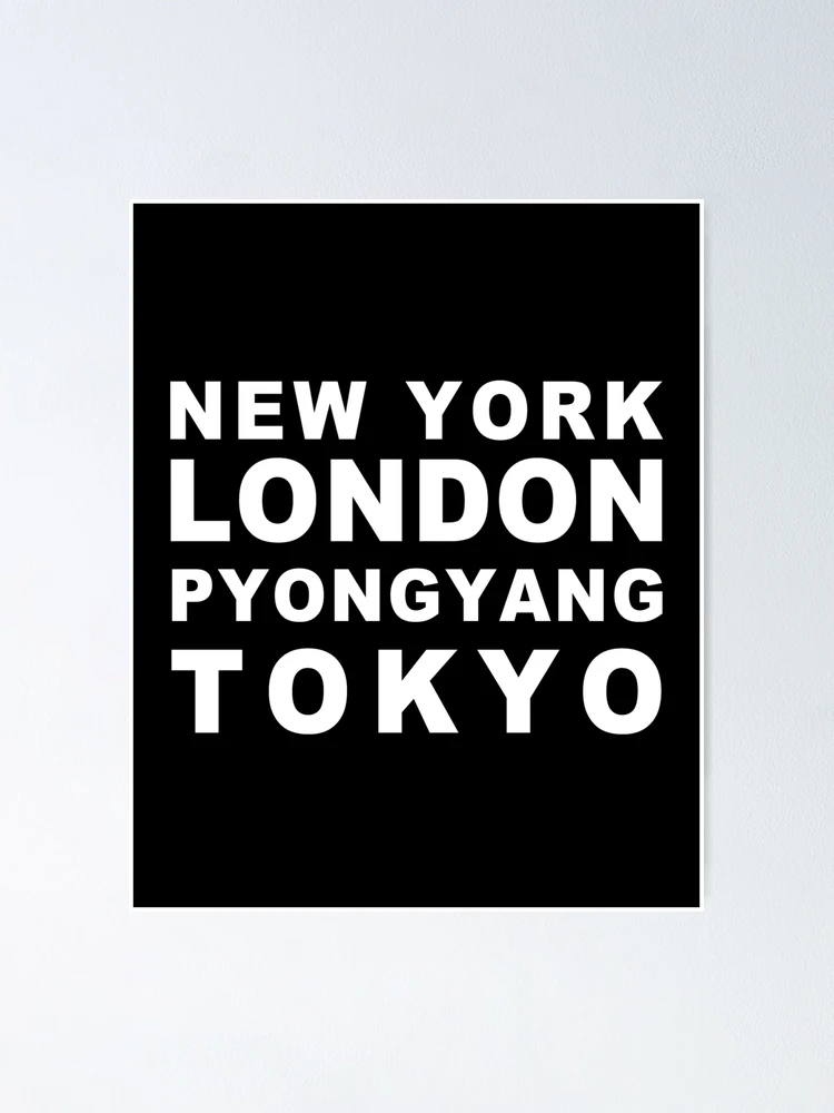 Thumbnail 1 of 3, Poster, Pyongyang-Centric WHITE designed and sold by RazakSM.