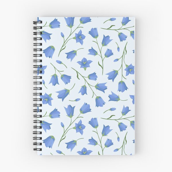 Artikelvorschau, Nahtloses Muster mit Glockenblumen (Campanula-Blüten). entworfen und verkauft von Xaphana.