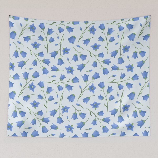 Item preview, Seamless pattern with bellflowers (campanula flowers). designed and sold by Xaphana.