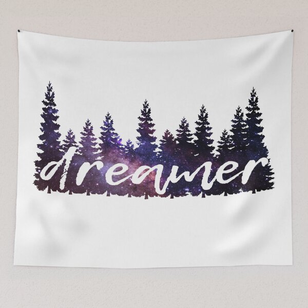 Item preview, Dreamer Purple Universe Blue Watercolor Galaxy Travel Trees Theme designed and sold by Fashionmonger.