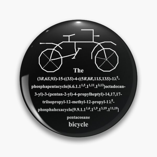 Item preview, bicycle - bike - IUPAC nomenclature - chemistry / white designed and sold by Marcel Wirth.