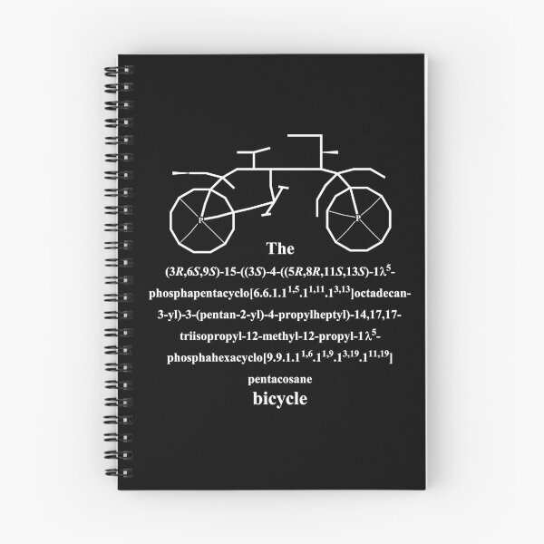 Item preview, bicycle - bike - IUPAC nomenclature - chemistry / white designed and sold by Marcel Wirth.